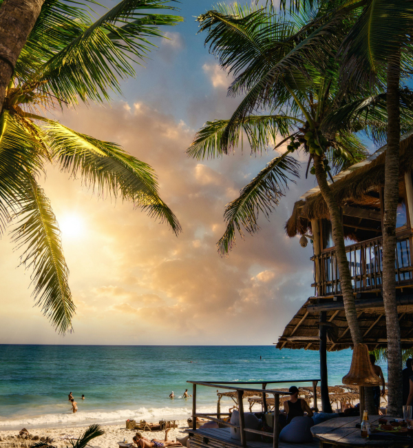 Imagen de una playa de Tulum